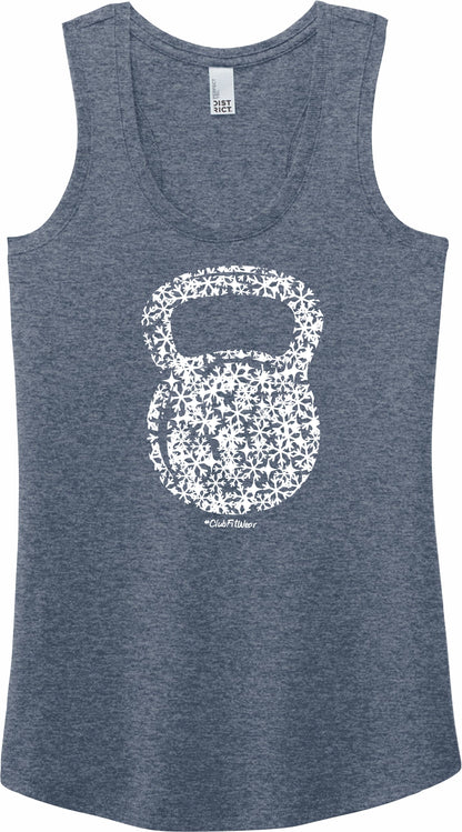 Snowflakes Kettlebell - Premium Racerback