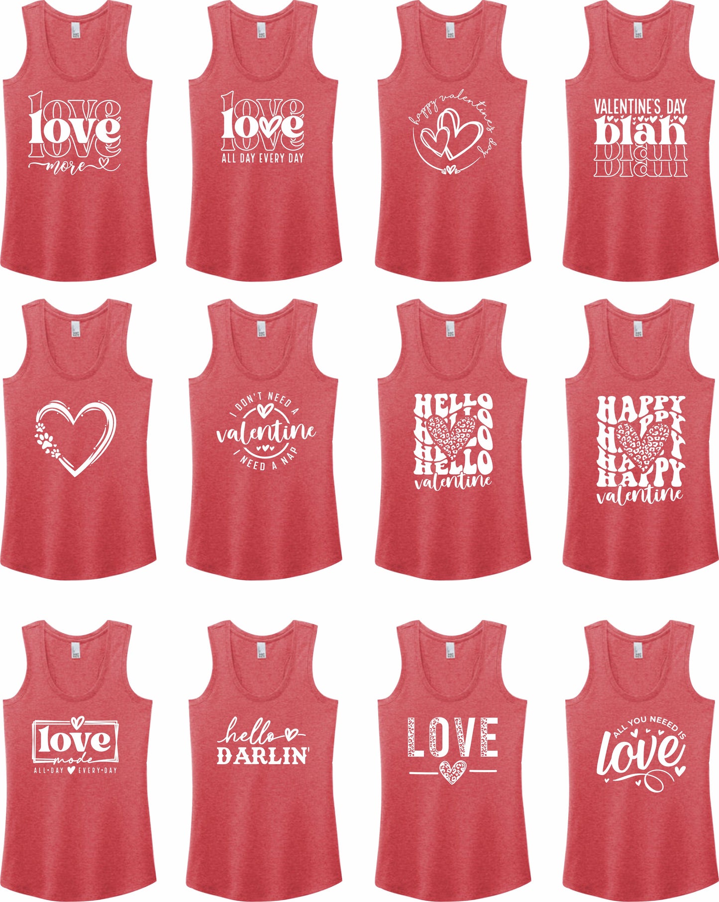 VALENTINES Premium Racerback Tanks 3