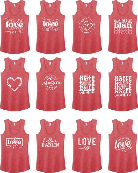 VALENTINES Premium Racerback Tanks 3