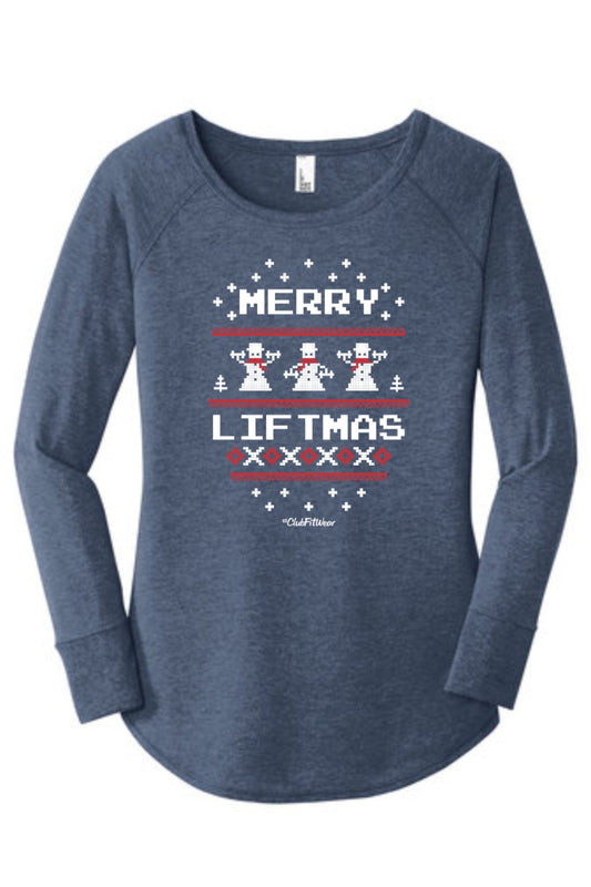 Merry Liftmas Snowmen - Long Sleeve Tunic