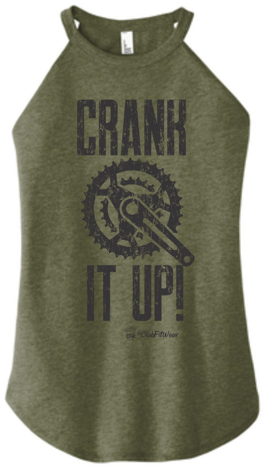 Crank it Up - High Neck Rocker Tank