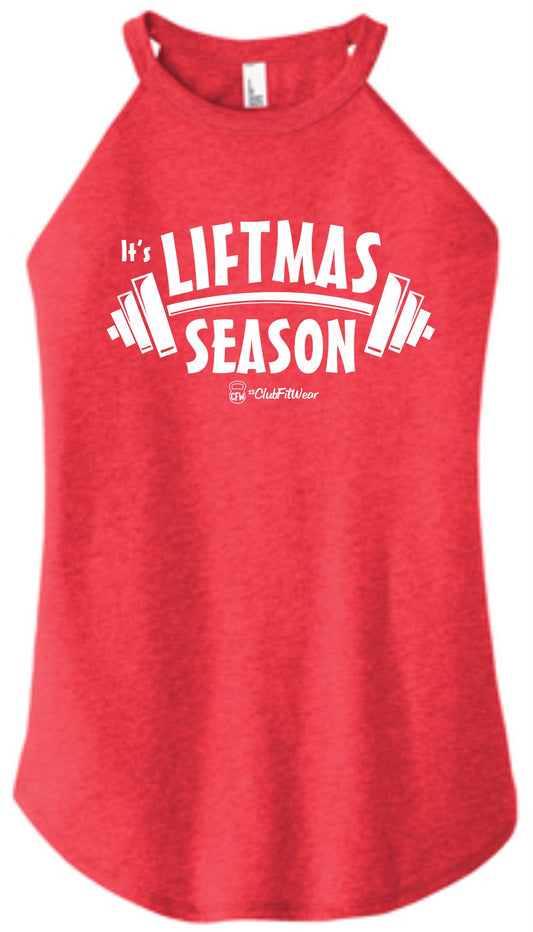 It's Liftmas Season - High Neck Rocker Tank