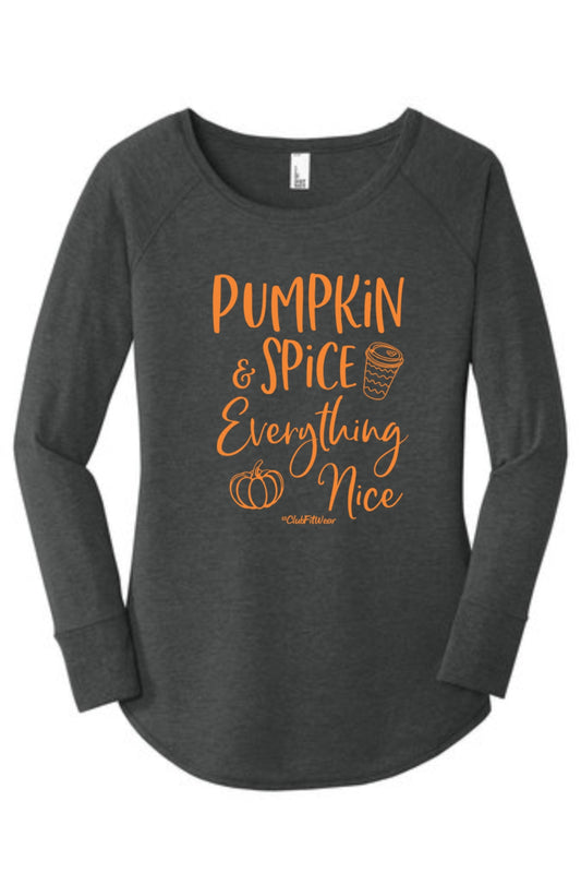 Pumpkin Spice and Everything Nice - Long Sleeve Tunic